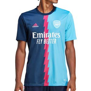 Camiseta adidas Arsenal pre-match - Camiseta de calentamiento pre-partido adidas del Arsenal FC - azul