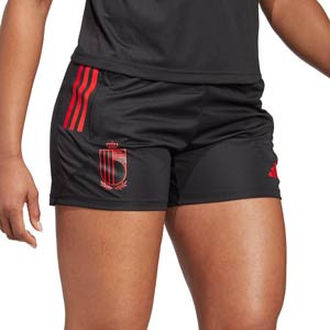 Short adidas Bélgica mujer entrenamiento - Pantalón corto para jugadoras adidas Bélgica mujer entrenamiento - negro