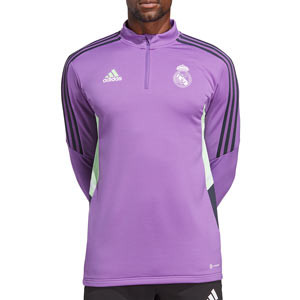 Sudadera adidas Real Madrid entrenamiento - Sudadera de entrenamiento adidas del Real Madrid CF - púrpura