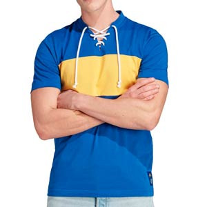 Camiseta adidas Boca Juniors Historical - Camiseta de algodón histórica adidas del Boca Juniors - azul, amarilla