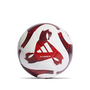Balón adidas Tiro League TB talla 5 - Balón de fútbol adidas talla 5 - blanco, granate