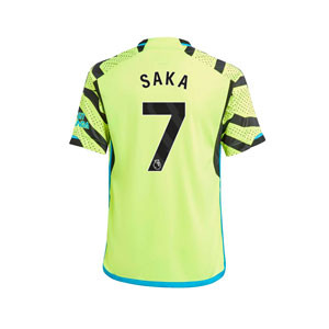 Camiseta adidas 2a Arsenal niño Saka 2023 2024 - Camiseta segunda infantil adidas del Arsenal Saka 2023 2024 - amarilla