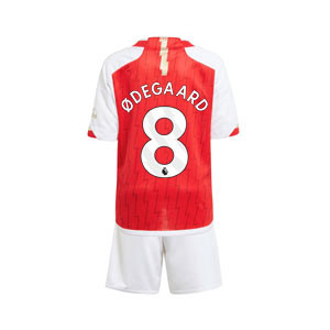 Camiseta adidas Arsenal niño pequeño Odegaard 2023 2024 - Camiseta primera equipación infantil Odegaard adidas Arsenal 2023 2024 - roja, blanca