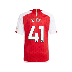 Camiseta adidas Arsenal niño Rice 2023 2024 - Camiseta primera equipación infantil adidas del Arsenal de Declan Rice 2023 2024 - roja, blanca
