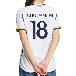Camiseta adidas Real Madrid mujer Tchouaméni 23-24 authentic