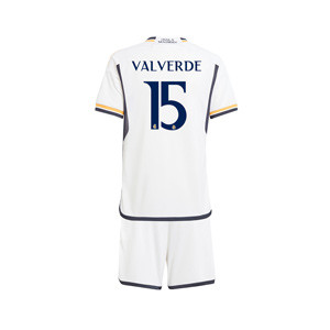 Camisetas adidas Real Madrid Valverde niño 2023 2024