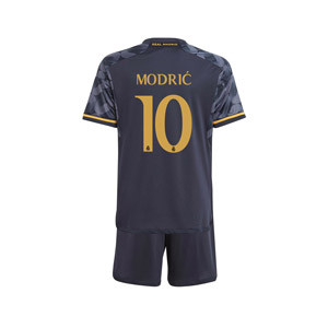Conjunto adidas 2a Real Madrid Modric niño 2023 2024 - Conjunto infantil segunda equipación adidas del Real Madrid de Modric 2023 2024 - azul marino