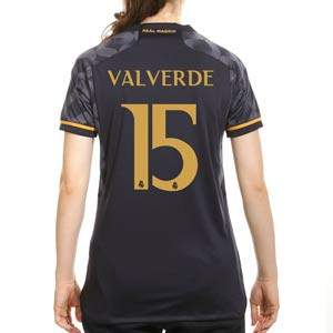 Camiseta adidas 2a Real Madrid Valverde mujer 2023 2024 