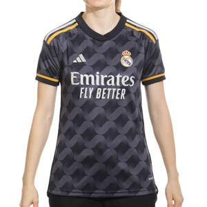 Camiseta adidas 2a Real Madrid mujer 2023 2024 - Camiseta segunda equipación adidas para mujer Real Madrid CF 2023 2024 - azul marino