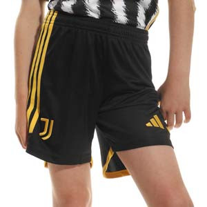 Short adidas Juventus niño 2023 2024 - Pantalón corto infantil primera equipación Juventus FC - negro