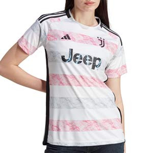 Camiseta adidas 2a Juventus mujer 2023 2024 - Camiseta para mujer adidas segunda equipación Juventus 2023 2024 - blanca