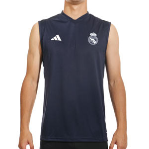Camiseta de tirantes adidas Real Madrid - Camiseta sin mangas adidas del Real Madrid - azul marino