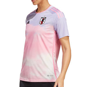 Camiseta adidas 2a Japón mujer WWC 2023 - Camiseta de la segunda equipación adidas de la selección de Japón para el Mundial de fútbol femenino de 2023 - rosa, lila