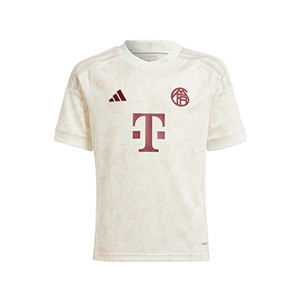 Camiseta adidas 3a Bayern niño 2023 2024 - Camiseta tercera equipación infantil adidas del Bayern de Múnich 2023 2024 - blanco roto