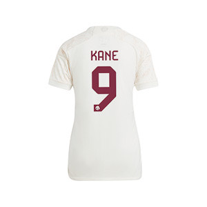 Camiseta adidas 3a Bayern Kane mujer 2023 2024 - Camiseta tercera equipación adidas de mujer del Bayern de Múnich de Harry Kane 2023 2024 - blanca