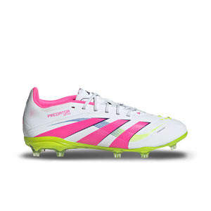adidas Predator Elite FG J - Botas de fútbol infantiles adidas FG para césped natural o artificial de última generación - blancas