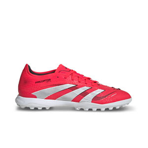 adidas Predator Pro TF - Zapatillas de fútbol multitaco adidas TF suela turf - rojas