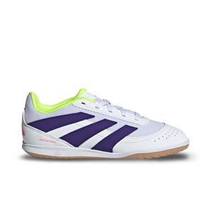 adidas Predator Club IN Sala J - Zapatillas de fútbol sala infantiles adidas suela lisa IN - blancas