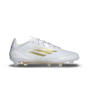 adidas F50 Pro FG - Botas de fútbol adidas FG para césped natural o artificial de última generación - blancas