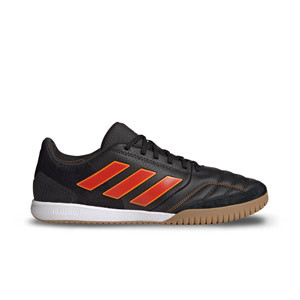adidas Top Sala Competition - Zapatillas de fútbol sala de piel adidas suela lisa IN - negras, rojas