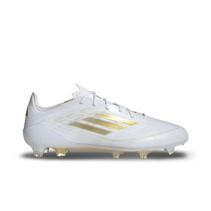 adidas F50 Elite FG - Botas de fútbol adidas FG para césped natural o artificial de última generación - blancas