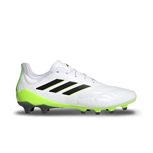 adidas Copa Pure.1 AG - Botas de fútbol adidas AG para césped artificial - blancas, amarillas flúor
