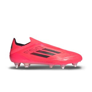 adidas F50 Elite LL SG - Botas de fútbol sin cordones adidas SG para césped natural blando - salmón