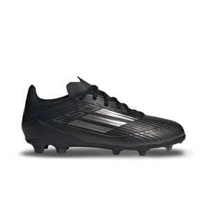 adidas F50 League FG/MG J - Botas de fútbol infantiles adidas para césped artificial - negras