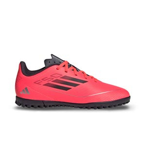 adidas F50 Club TF J - Zapatillas de fútbol  infantiles multitaco adidas TF suelta turf - salmón