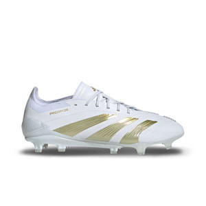 adidas Predator Elite FG - Botas de fútbol adidas FG para césped natural o artificial de última generación - blancas