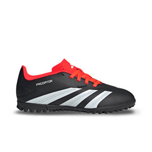 adidas Predator Club TF J - Zapatillas de fútbol infantiles multitaco adidas TF suela turf - negras, rojas