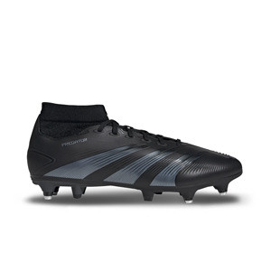 adidas Predator League Sock SG - Botas de fútbol infantiles con tobillera adidas SG para césped natural blando - negras