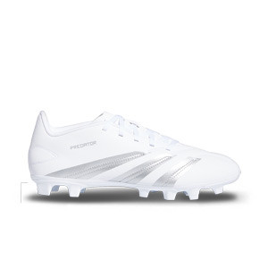 adidas Predator Club FxG - Botas de fútbol adidas MG para césped artificial - blancas