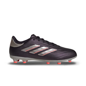 adidas Copa Pure 2 League FG J - Botas de fútbol infantiles adidas FG para césped natural o artificial de última generación - púrpuras