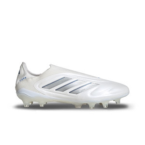 adidas Copa Pure 3 Elite LL FG - Botas de fútbol sin cordones adidas FG para césped natural o artificial de última generación - blancas
