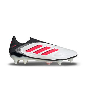 adidas Copa Pure 3 Elite LL SG - Botas de fútbol sin cordones adidas SG para césped natural blando - blancas