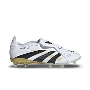 adidas Predator Elite FT FG J - Botas de fútbol infantiles con lengüeta adidas FG para césped natural o artificial de última generación - blancas