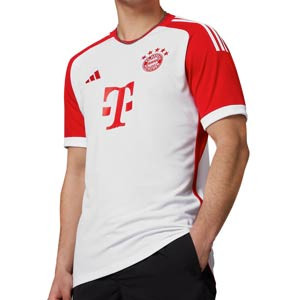 Camiseta adidas Bayern 2023 2024 - Camiseta primera equipación adidas del Bayern de Múnich 2023 2024 - blanca, roja
