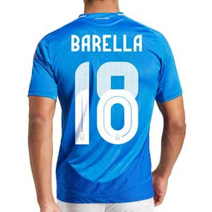 Camiseta adidas Italia Barella authentic 2024 - Camiseta authentic adidas de Italia Barella 2024 - azul