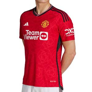 Camiseta adidas United 2023 2024 authentic - Camiseta primera equipación auténtica adidas del Manchester United FC 2023 2024 - roja
