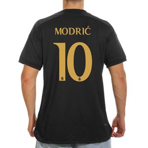 Camiseta adidas 3a Real Madrid Modric 2023 2024 - Camiseta tercera equipación adidas de Luka Modric del Real Madrid CF 2023 2024 - negra