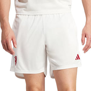 Short adidas 3a United 2023 2024 - Pantalón corto de la tercera equipación adidas del Manchester United FC - blanco