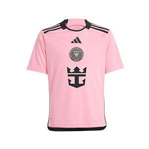 Camiseta adidas Inter Miami niño 2024 - Camiseta primera equipación infantil adidas Inter Miami 2024 - rosa