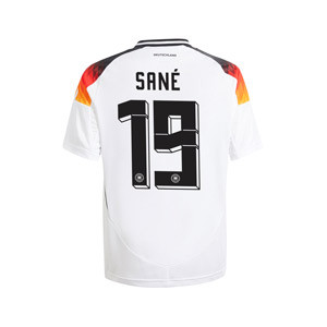 Camiseta adidas Alemania niño Sané 2024 - Camiseta infantil de la primera equipación de Sané adidas de la selección alemana 2024 - blanca