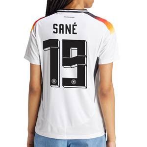 Camiseta adidas Alemania mujer Sané 2024 - Camiseta para mujer de la primera equipación de Sané adidas de la selección alemana 2024 - blanca