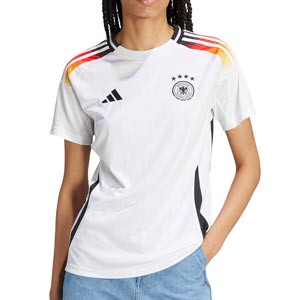 Camiseta adidas Alemania mujer 2024 - Camiseta para mujer de la primera equipación adidas de Alemania  2024 - blanca