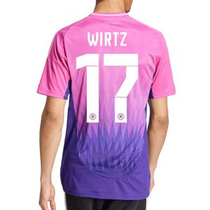 Camiseta adidas 2a Alemania Wirtz 2024 - Camiseta de la segunda equipación de Wirtz adidas de la selección alemana 2024 - rosa