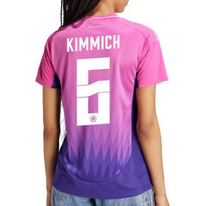 Camiseta adidas 2a Alemania mujer Kimmich 2024 - Camiseta para mujer de la segunda equipación de Kimmich adidas de la selección alemana 2024 - rosa