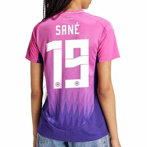 Camiseta adidas 2a Alemania mujer Sané 2024 - Camiseta para mujer de la segunda equipación de Sané adidas de la selección alemana 2024 - rosa