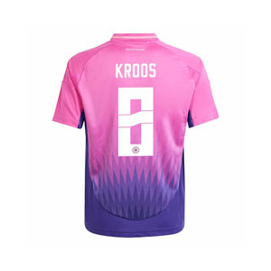 Camiseta adidas 2a Alemania niño Kroos 2024 - Camiseta infantil de la segunda equipación de Kroos adidas de la selección alemana 2024 - rosa